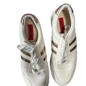 White and Gold Shoes London Rebel